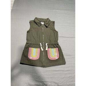 Max‎ Studio Kids Green Rainbow Sequin Dress S 5/6